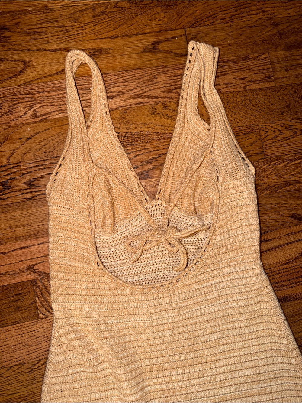 Ronny Kobo Crochet Knit Tank Dress - Picture 3 of 6